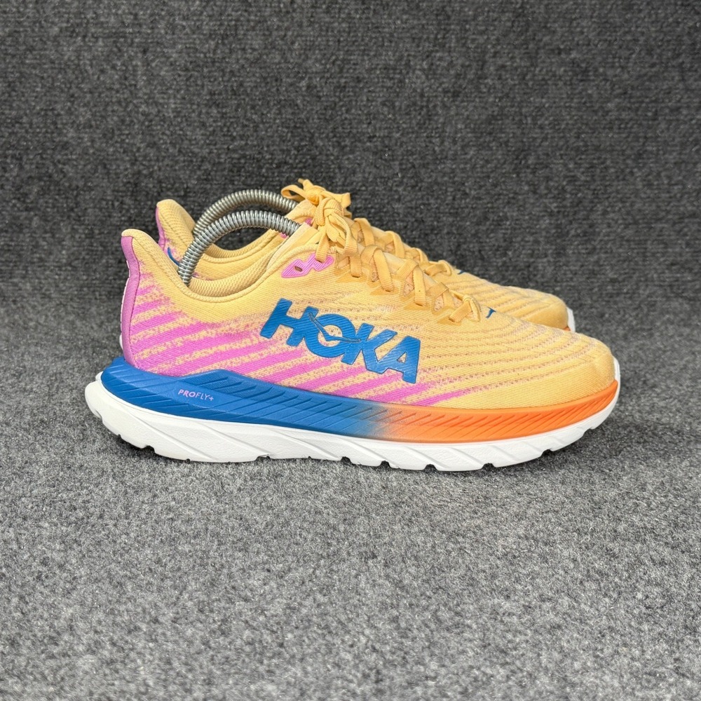 Hoka Mach 5 Running Shoes Women's 8.5 Impala Cyclamen Athletic Training Sneakers